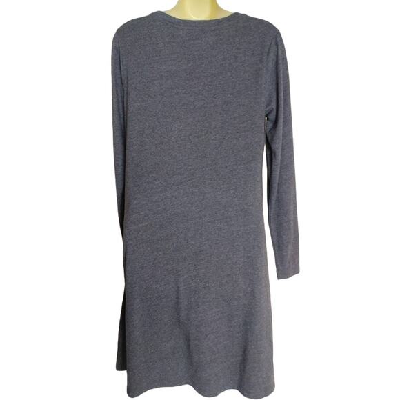 Nutshell Long Sleeve Dress with Lace Up Neck, Gray, Size S, NWT - Picture 3 of 6